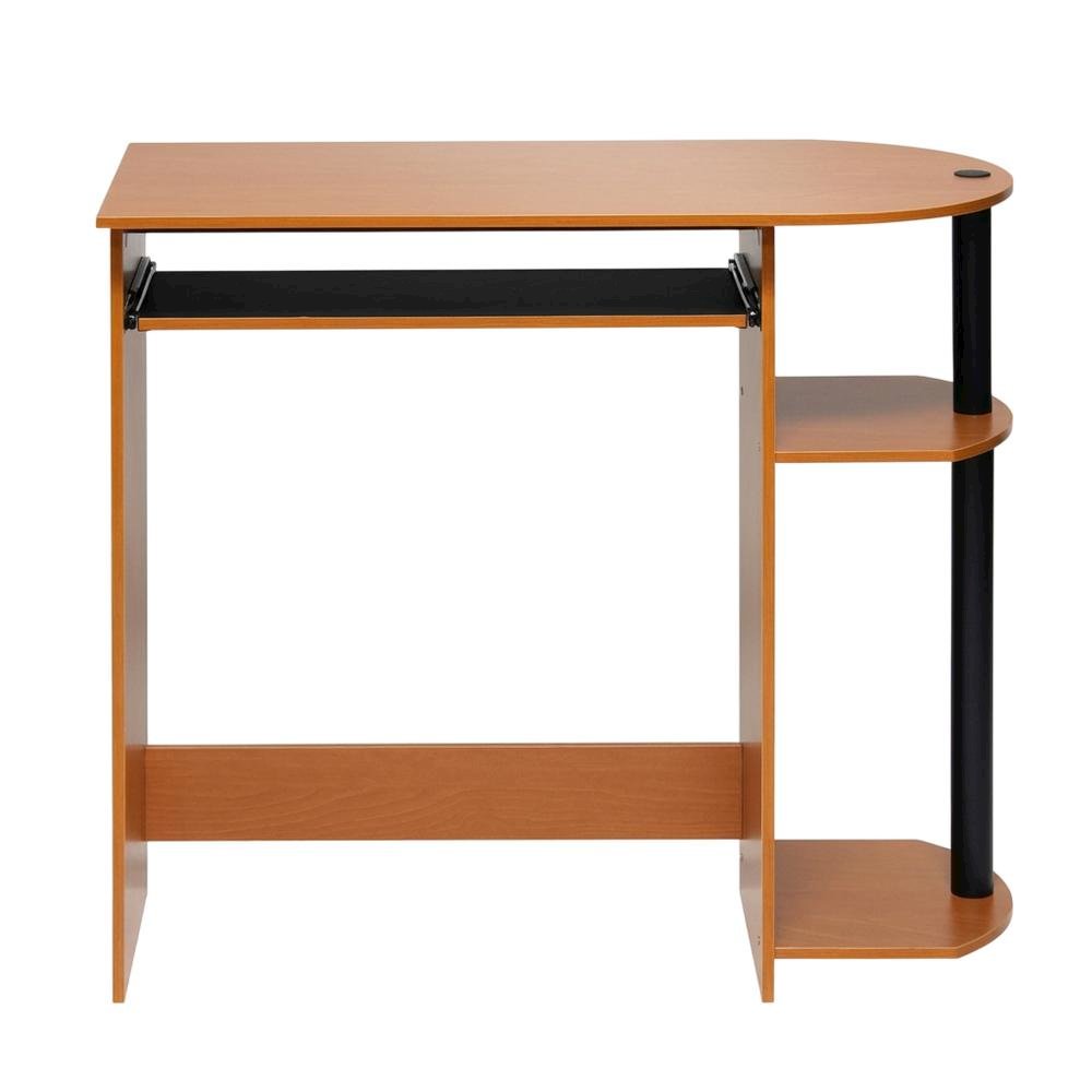 Light Cherry Computer Desk with Easy Assembly and Compact Design