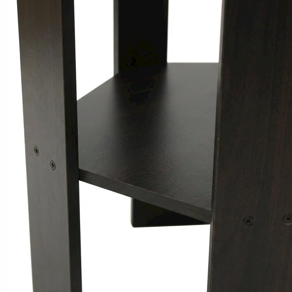 Espresso, End Side Table, Quality Build, Durable Wood Frame
