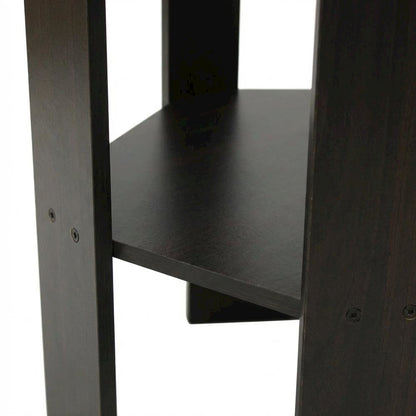 Espresso, End Side Table, Quality Build, Durable Wood Frame