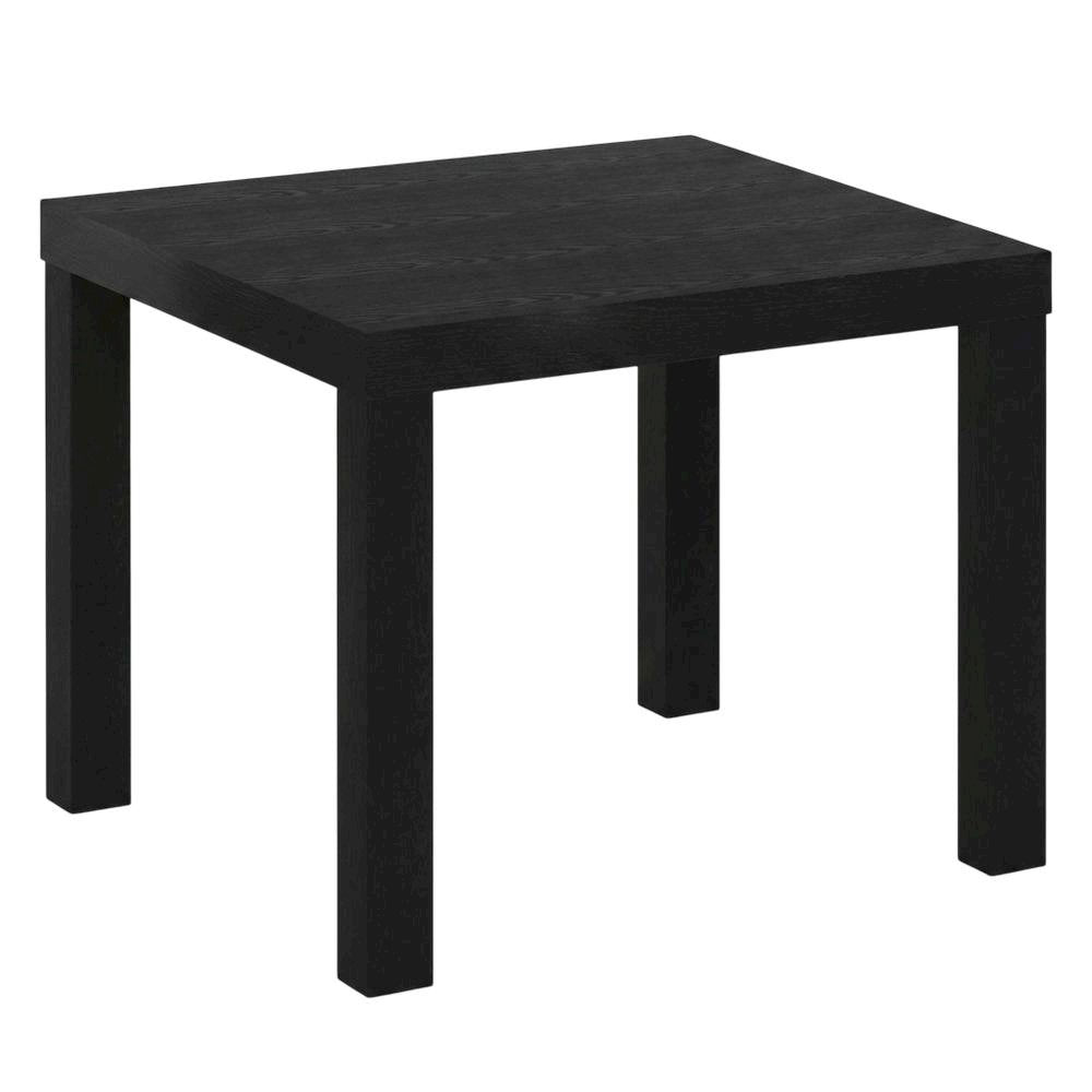 Black, Side Table, Quality Build, Durable Wood Frame