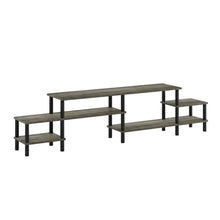 Wooden TV stand for 80 inch TVs with modern design and sturdy build