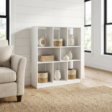 Wooden bookcase with spacious shelf storage for home or office use