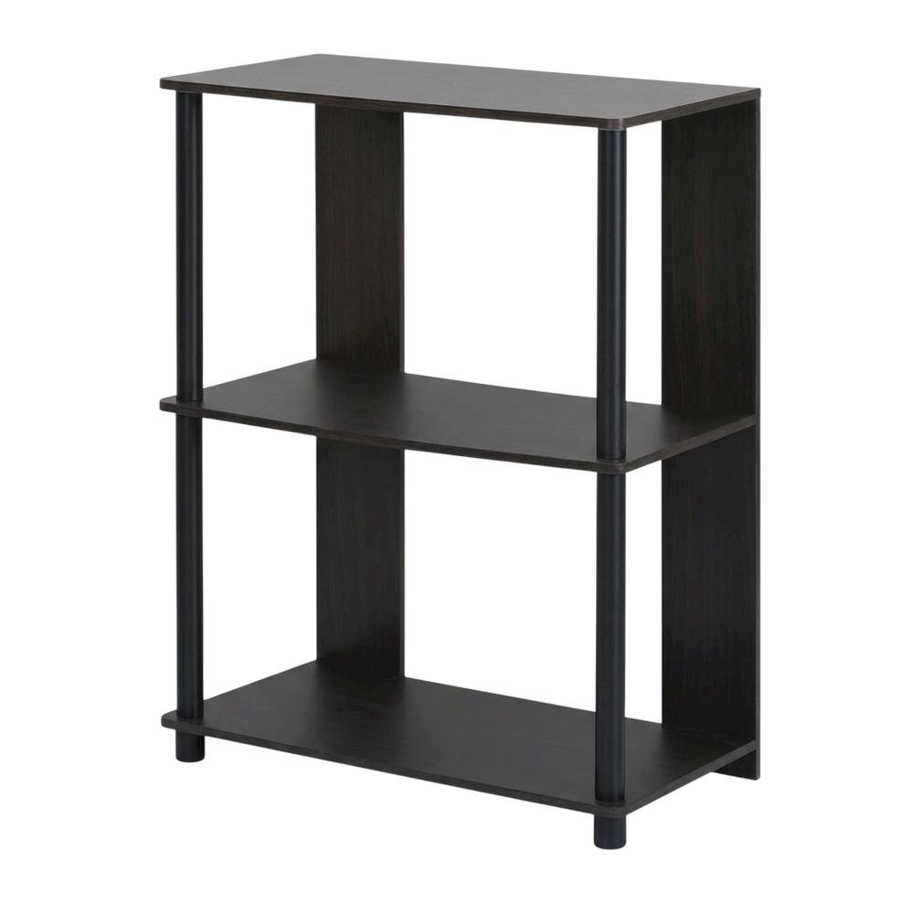 Walnut Bookcase with Spacious Shelving for Living Room and Office
