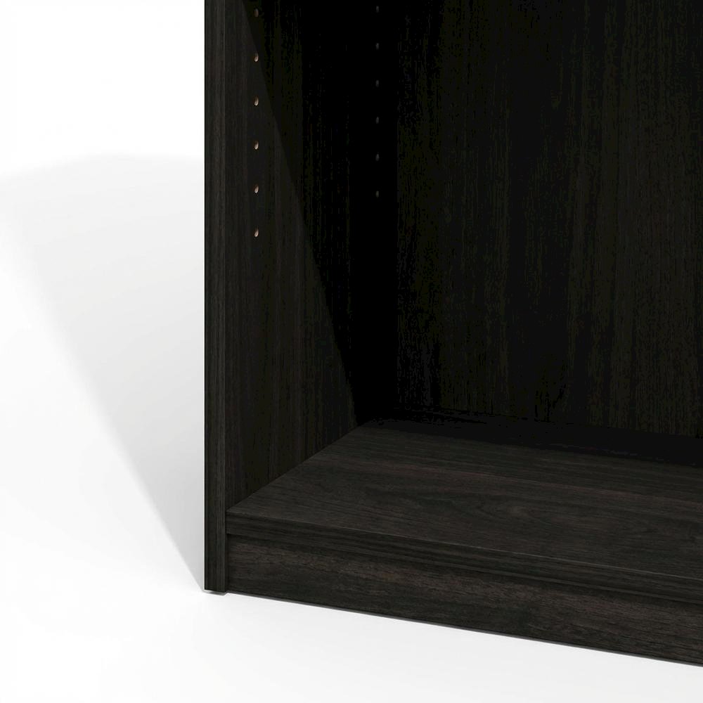 Wooden bookcase in natural finish with sturdy design for living room or office
