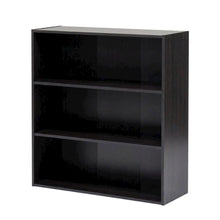 Espresso 3-Tier Open Shelf Bookcase with Modern Design and Sturdy Construction