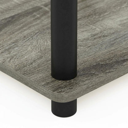 French Oak, C-Shape Side Table, Quality Build, Durable Wood Frame