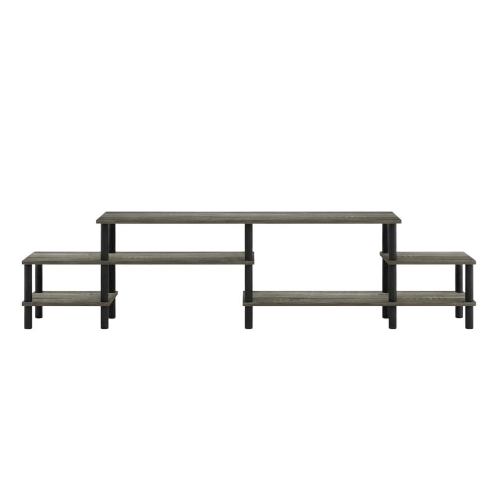 Wooden TV stand for 80 inch TVs with modern design and sturdy build