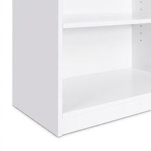 White 5-Shelf Bookcase with Sturdy Shelving for Living Room Storage
