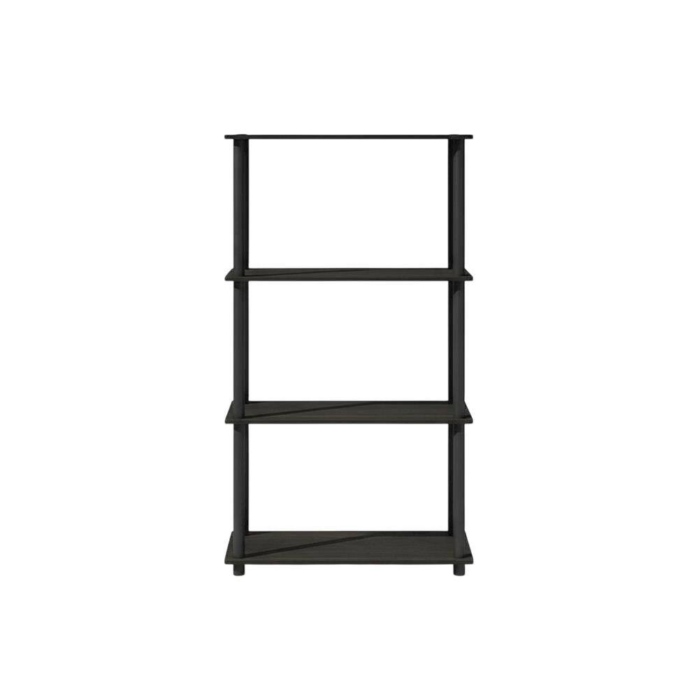 Wooden bookcase in finish with sturdy construction for home and office use