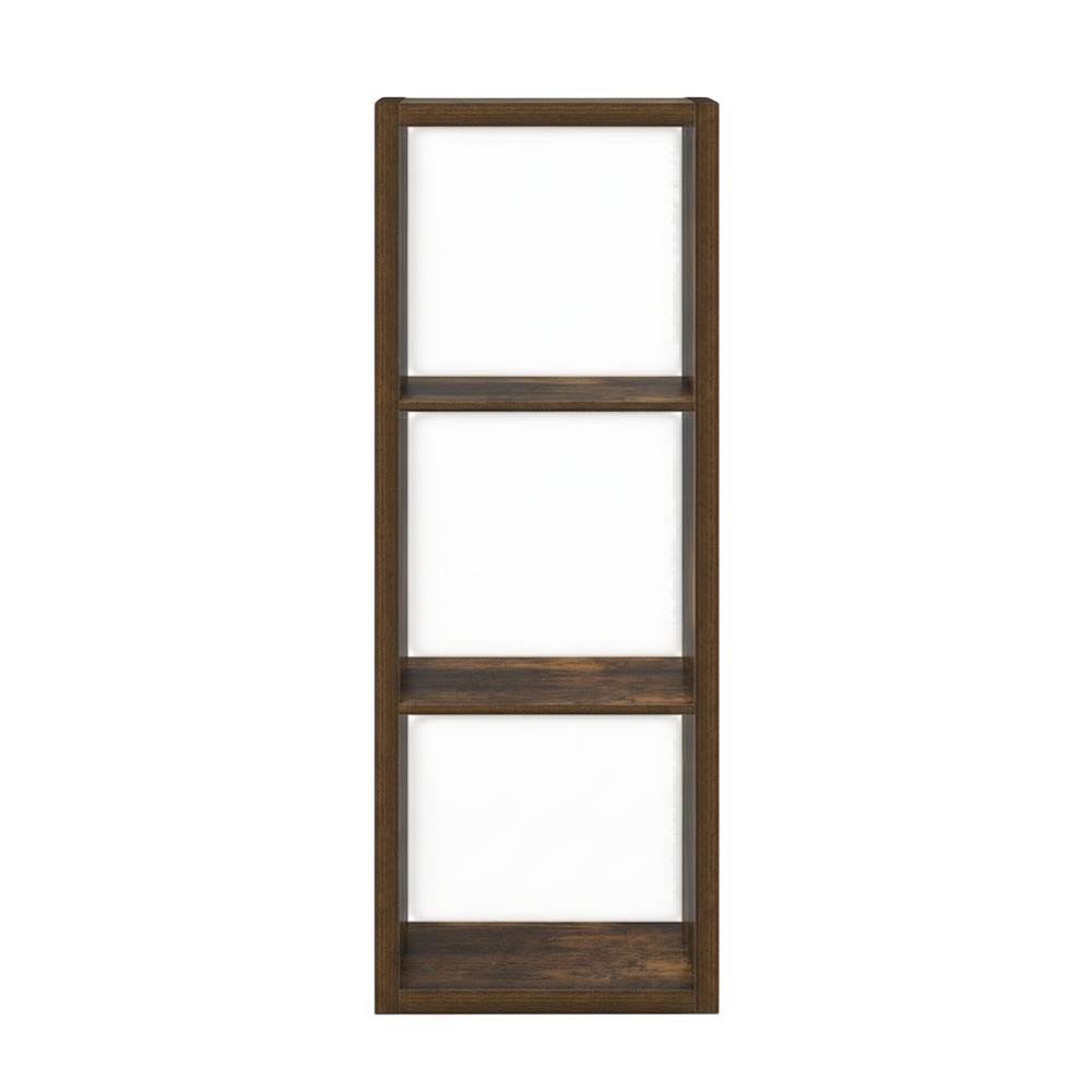 Wood Bookcase with Adjustable Shelves and Sturdy Construction