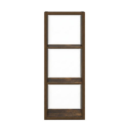 Wood Bookcase with Adjustable Shelves and Sturdy Construction