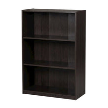 Espresso 3-Tier Bookcase with Adjustable Shelves for Organized Storage