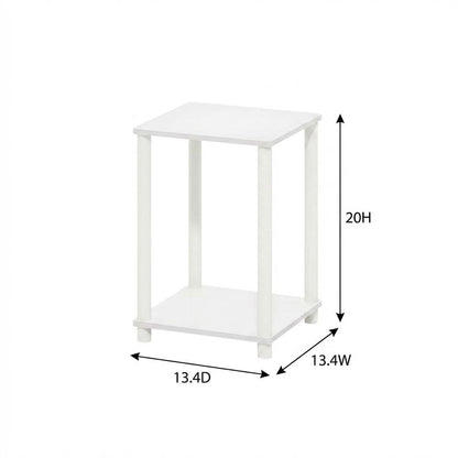 White End Table with Modern Design and Sturdy Construction