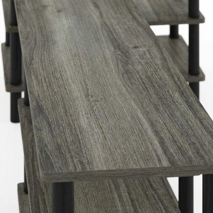 Wooden TV stand for 80 inch TVs with modern design and sturdy build