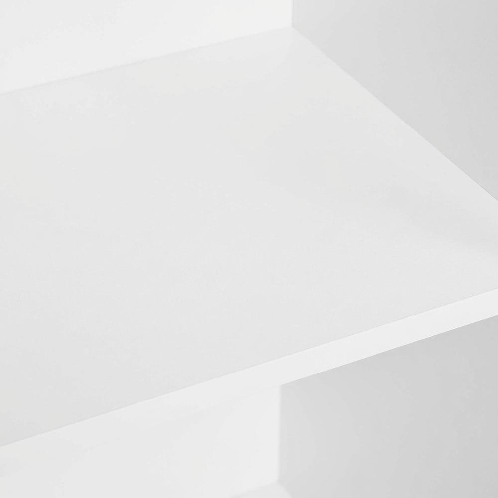 White 3-Tier No Tool Assembly Bookcase with Open Shelves for Easy Storage