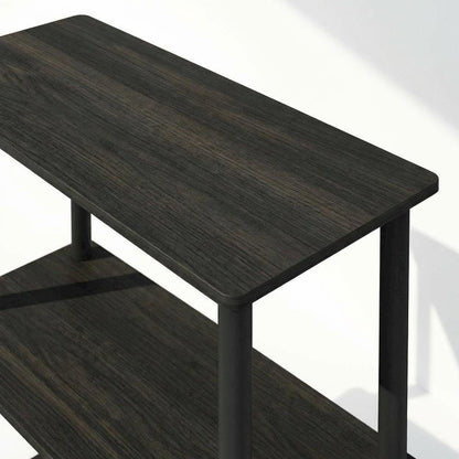 Wooden bookcase in finish with sturdy construction for home and office use