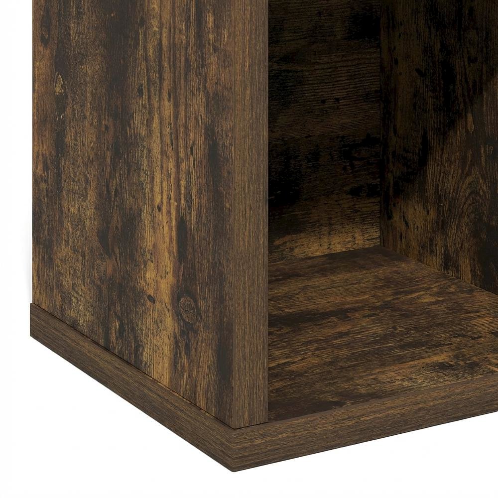 Wood bookcase with adjustable shelves for versatile storage
