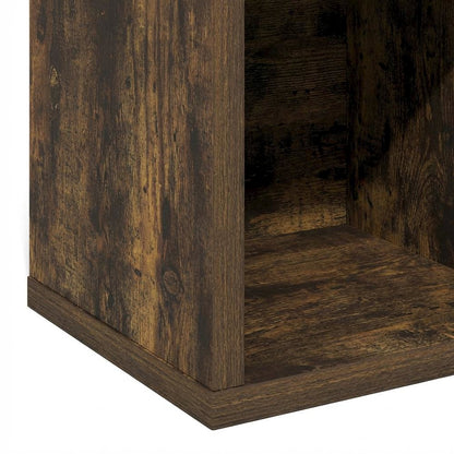 Wood bookcase with adjustable shelves for versatile storage
