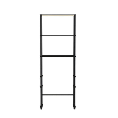 Espresso Toilet Space Saver with 3 Shelves and Sturdy Design