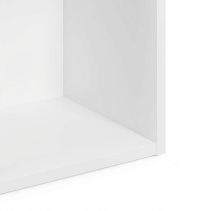 White 3-Tier No Tool Assembly Bookcase with Open Shelves for Easy Storage