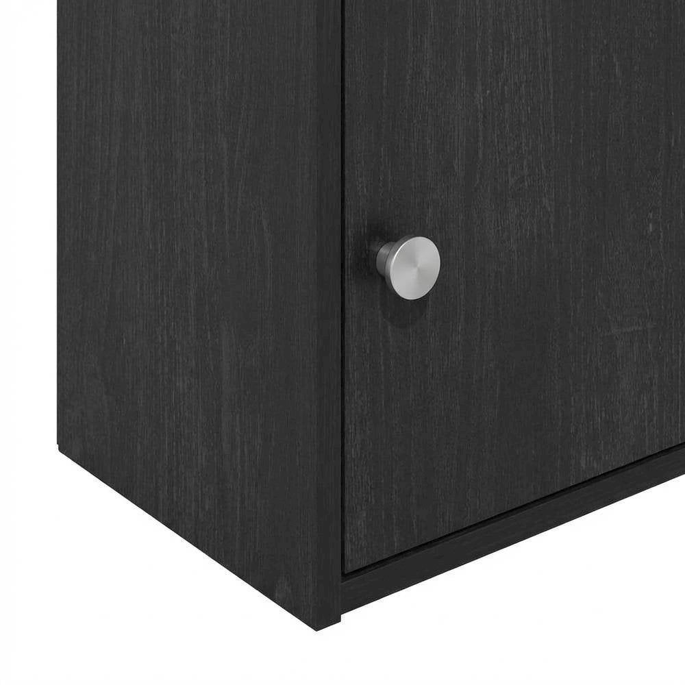 Blackwood 4-Tier Bookcase with Door Storage for Home Use