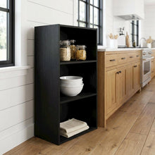 Blackwood 3-Tier Open Shelf Bookcase with Sturdy Wooden Design