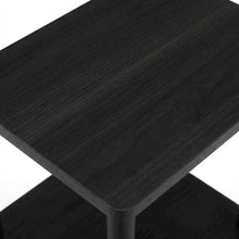 Modern Entertainment Center in Espresso/Black with Spacious Shelves and Storage