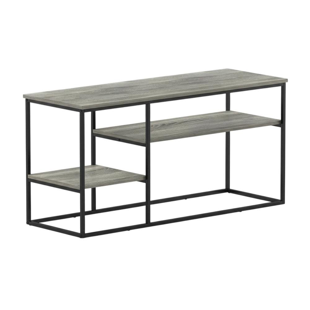 Modern TV Stand for 50 Inch TVs in French Oak Grey with Composite Wood Finish