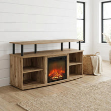 Black shelving entertainment center, TV storage, screens up to 55 inches