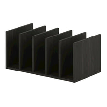 Brown desktop bookshelf with storage organizer, composite wood construction