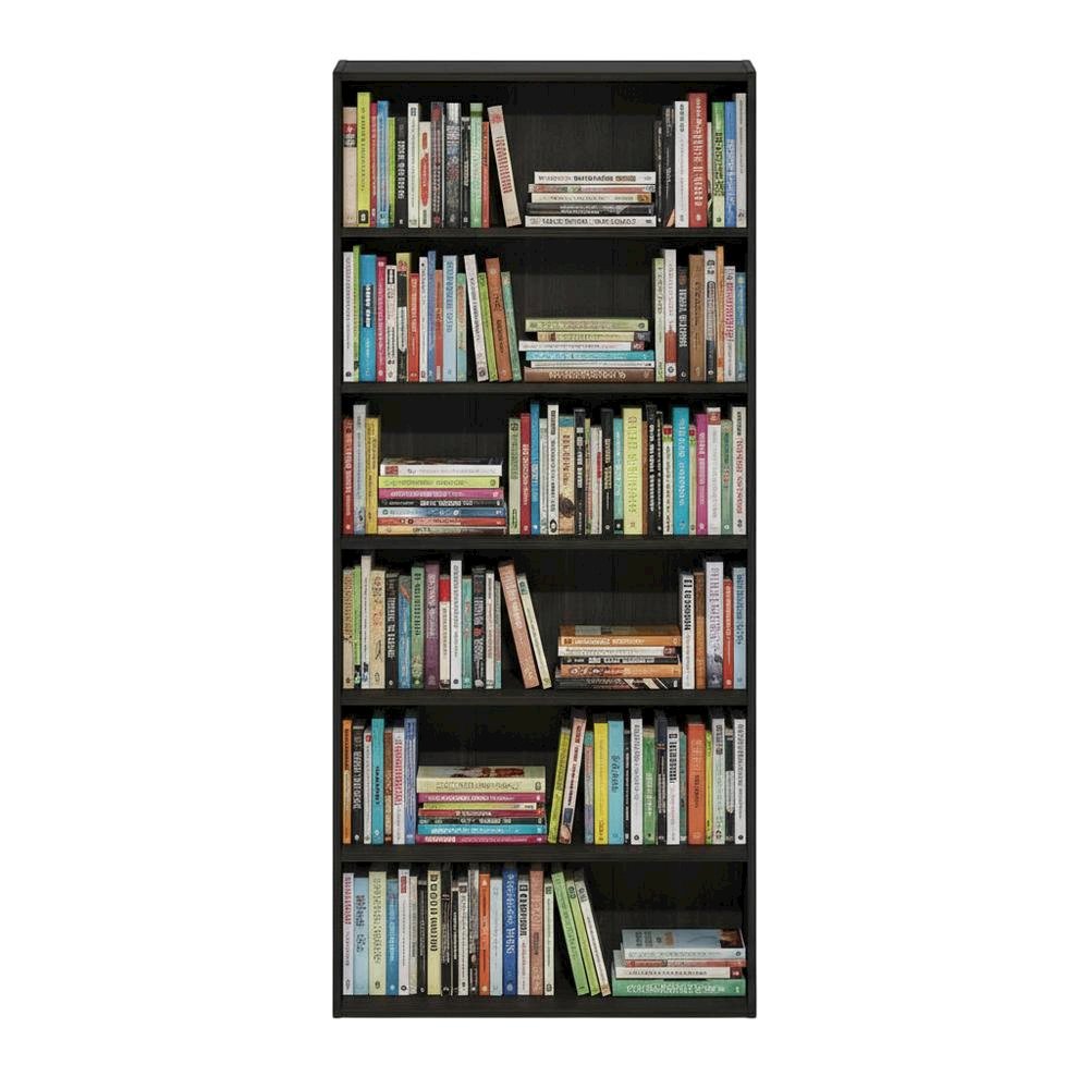 Wooden bookcase with sturdy frame for home organization