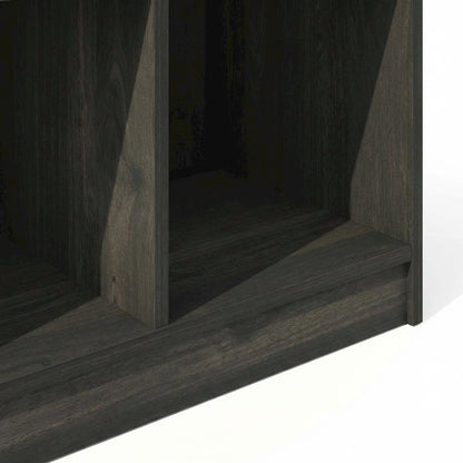Wooden Bookcase with Open Shelf Design for Home Office and Living Room