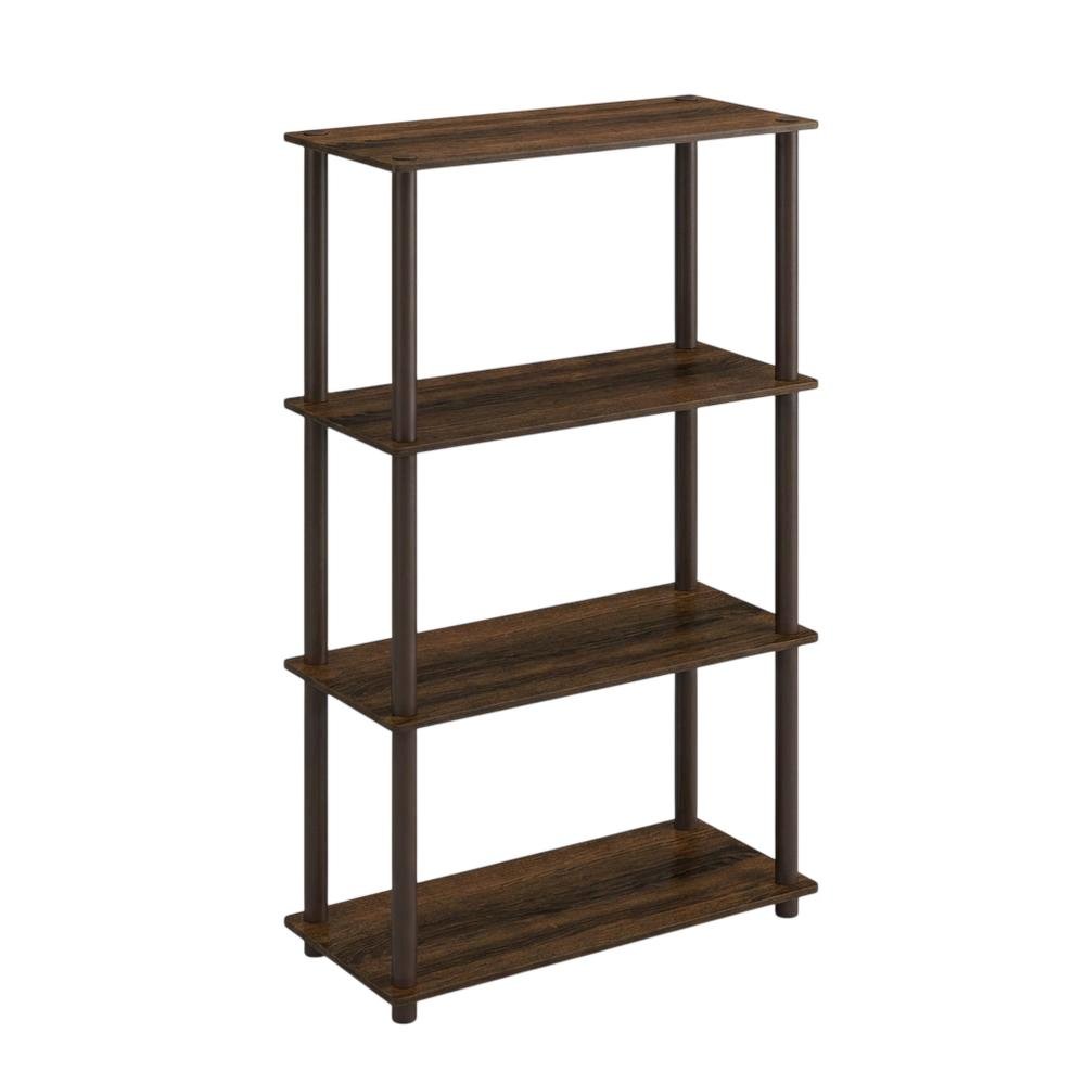 Wooden bookcase with versatile storage for home or office use