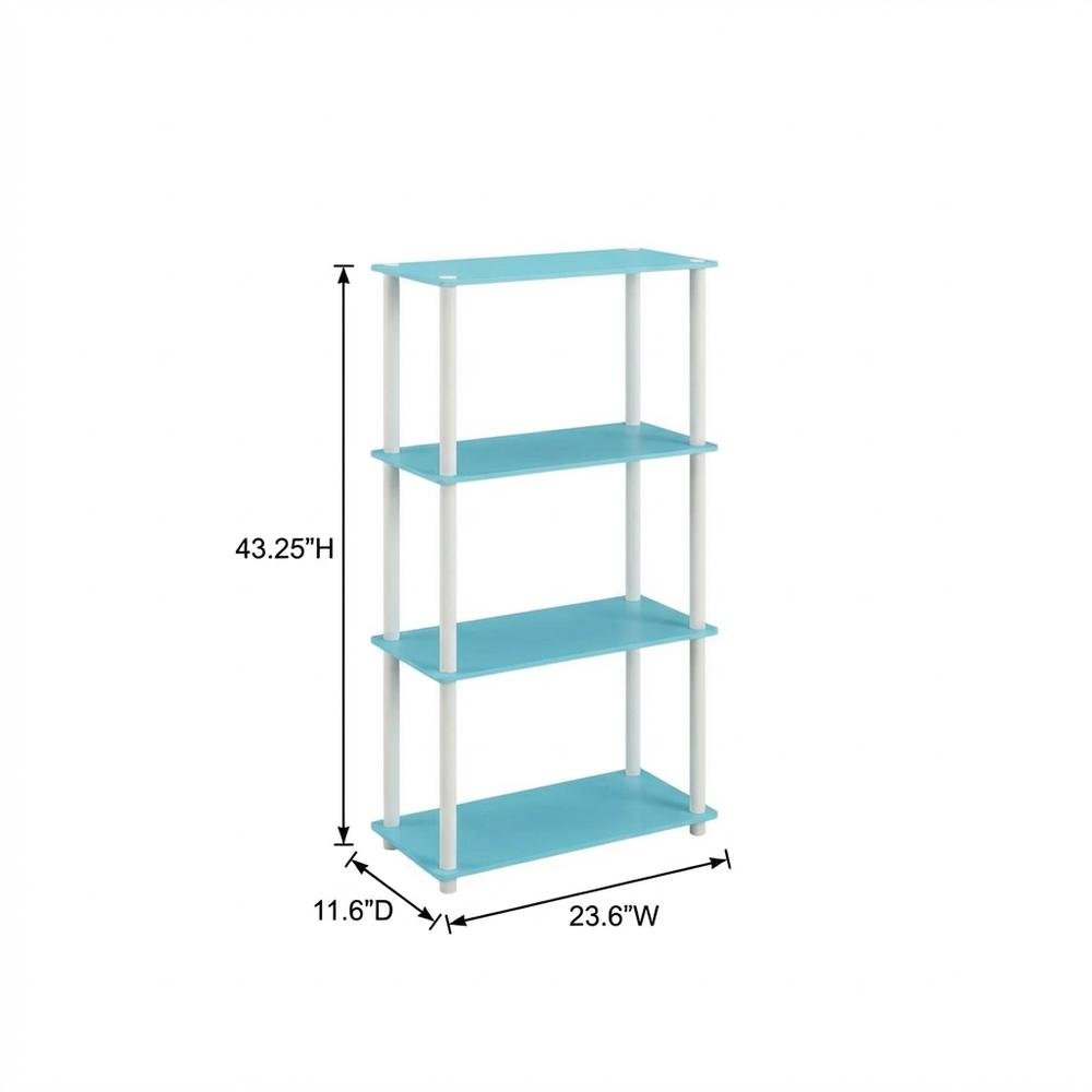 Wooden Bookcase with Open Shelving for Home Office Storage
