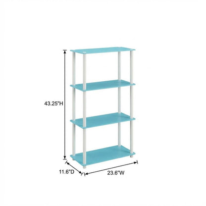 Wooden Bookcase with Open Shelving for Home Office Storage