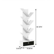 Wooden bookcase with sleek design and sturdy construction