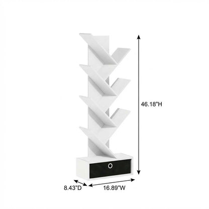 Wooden bookcase with sleek design and sturdy construction