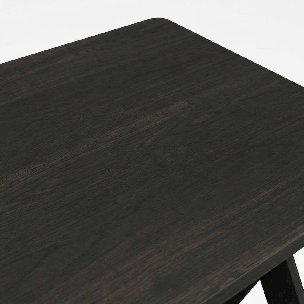 Black espresso end table with sleek surface and versatile design