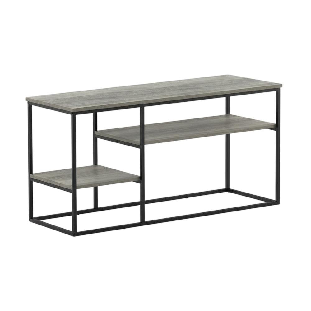 Modern TV Stand for 50 Inch TVs in French Oak Grey with Composite Wood Finish