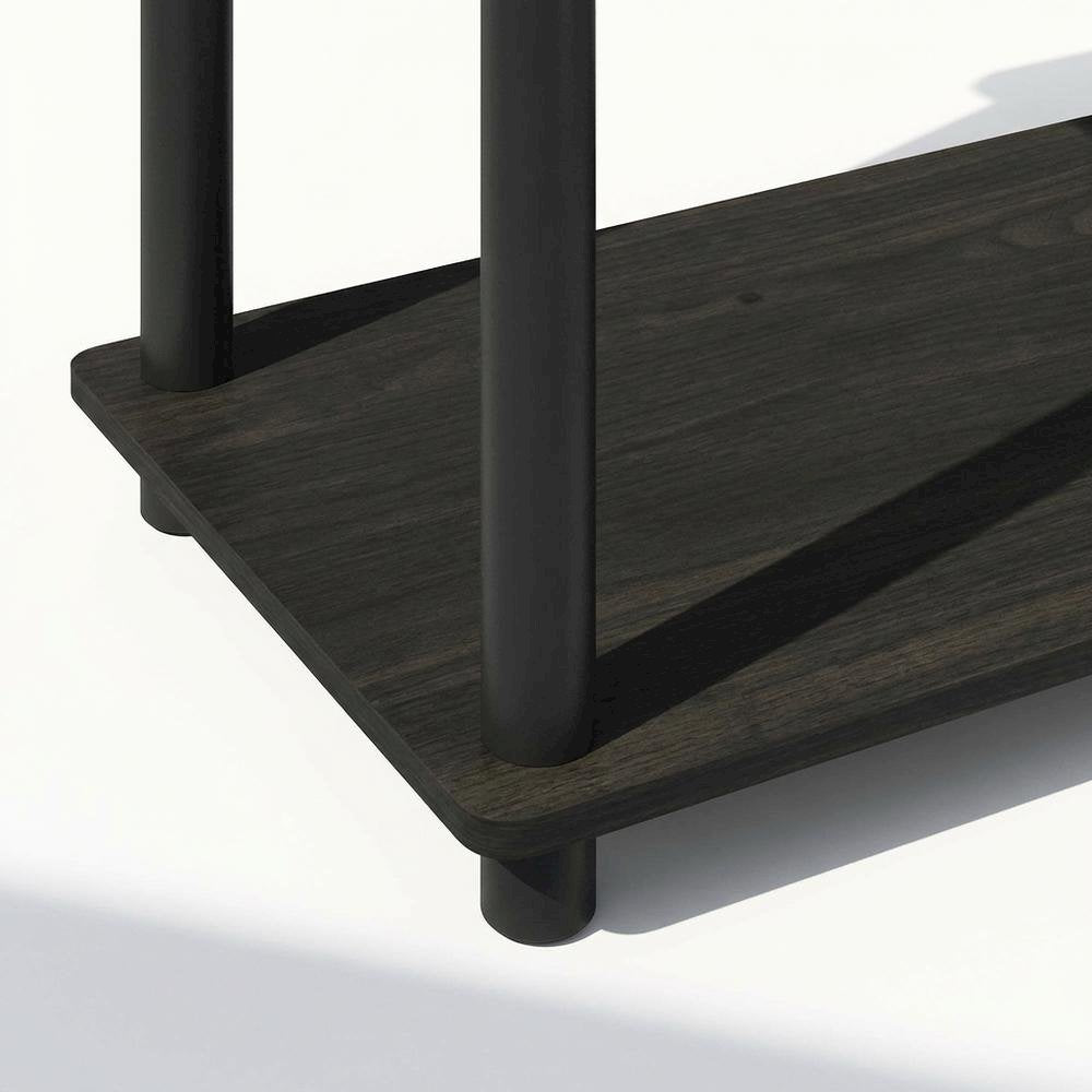 Wooden bookcase in finish with sturdy construction for home and office use