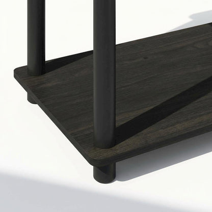 Wooden bookcase in finish with sturdy construction for home and office use