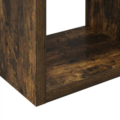 Wooden bookcase with open shelving for versatile storage