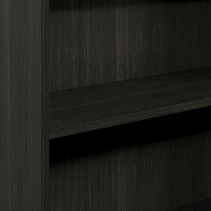 Wooden bookcase with sturdy frame for home organization