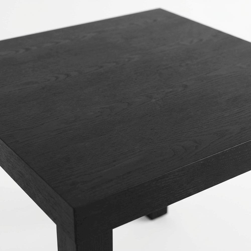 Black, Side Table, Quality Build, Durable Wood Frame