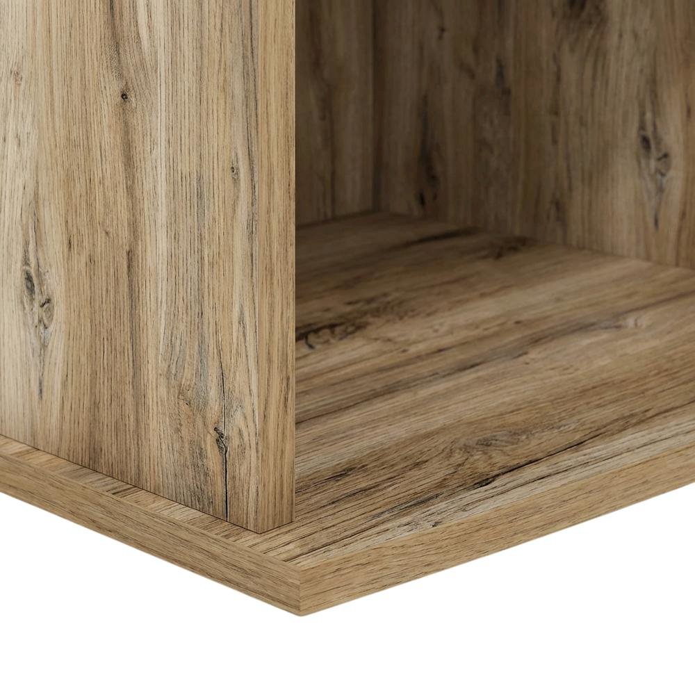 Black shelving entertainment center, TV storage, screens up to 55 inches