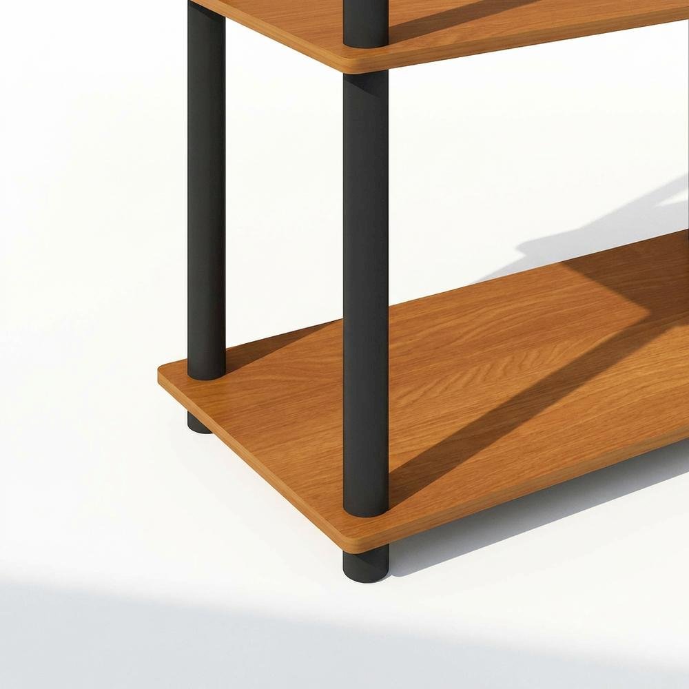 Wooden bookcase with clean lines and spacious shelving for home, office storage