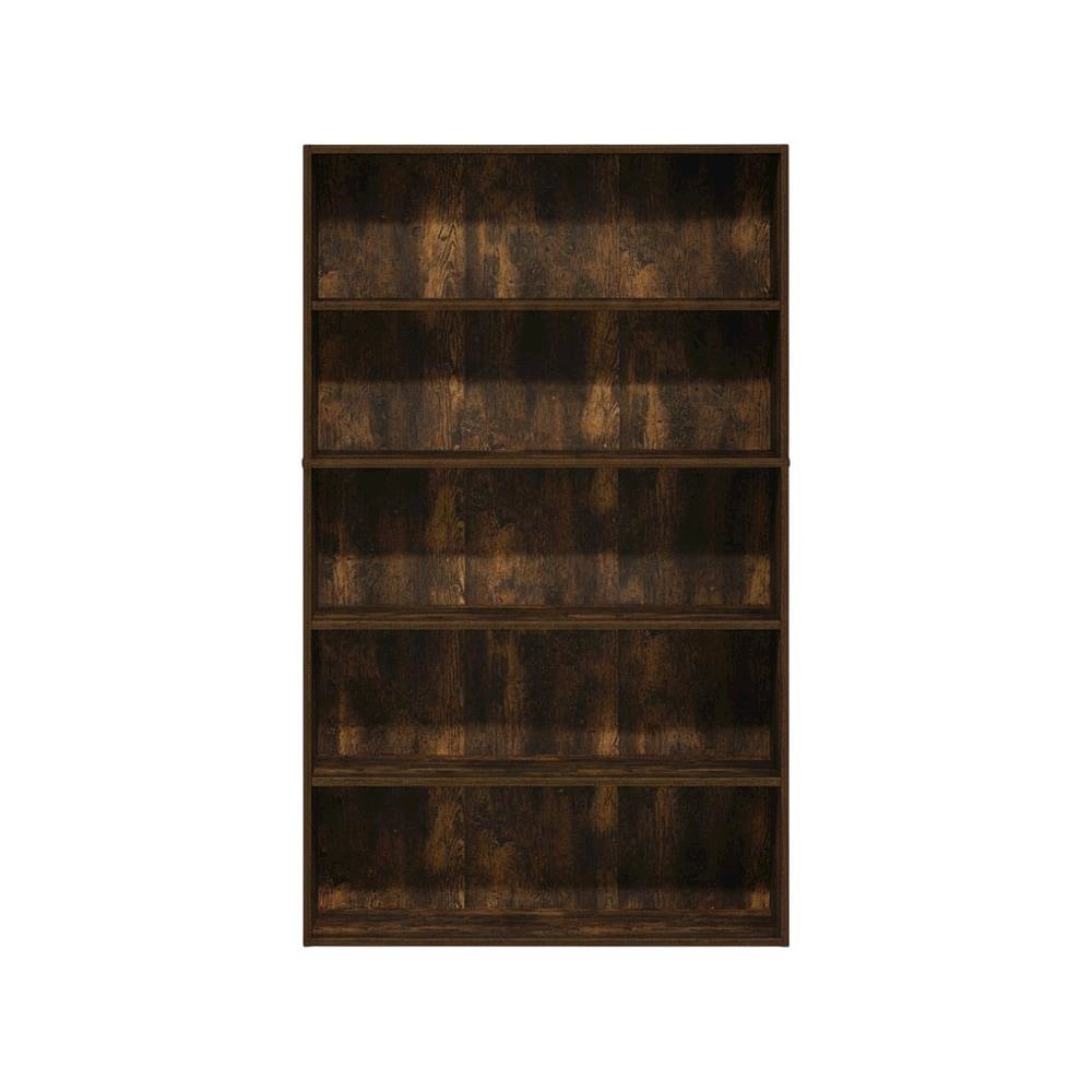 Amber Pine 5-Tier Open Shelf Bookcase with Spacious Multi-Level Storage