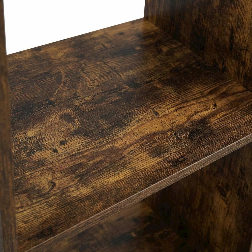 Wooden bookcase with sleek design and sturdy construction