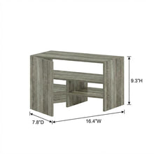 French Oak Desk Top Organizing Shelf Bookcase for Home Storage