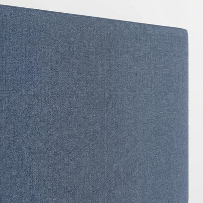 Blue Denim Upholstered King Headboard with Tufted Design for Bedroom
